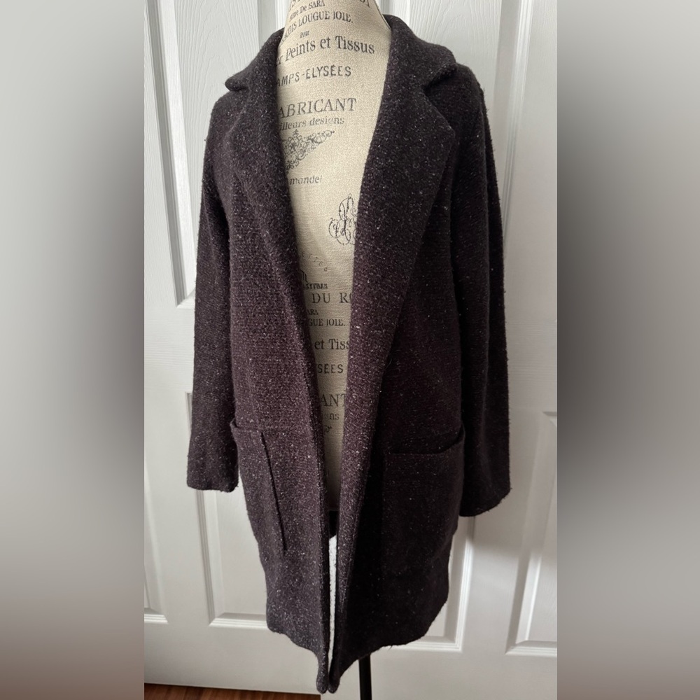 Small A New Day Heather Purple Coat Jacket Cardigan - Picture 10 of 16